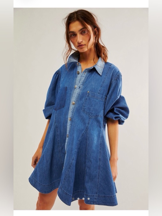 Free People Dresses & Skirts - FREE PEOPLE: Get Free Denim Mini